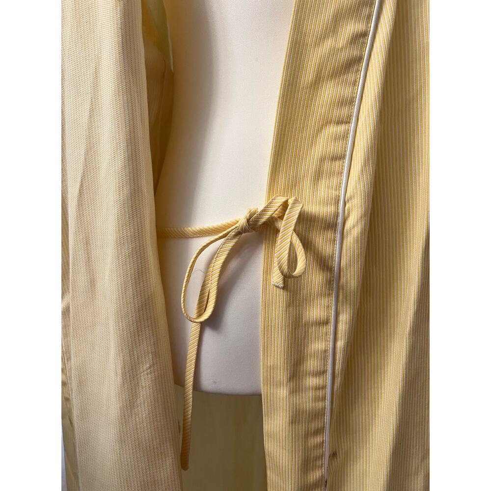 CABERNET womens long bathrobe embroiered breast pocket and belt size medium - Picture 8 of 9